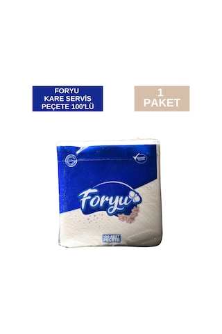 Foryu Kare Peçete 24x24 Cm 32 Paket X 100'lü