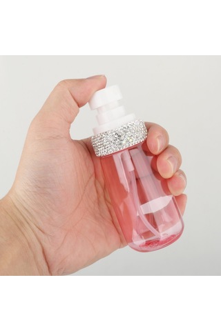 Homyl Sıvı Kabı 60ml Şık Küçük Seyahat Taşınabilir Doldurulabilir Pembe