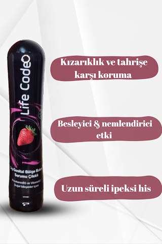Life Code Çilek Aromalı Kayganlaştırıcı Masaj Jeli 125 ML