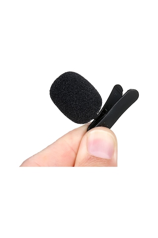 Maiyame Harici Klipsli Yaka Mikrofonu 3,5 Mm Jak Son Derece Hassas Telefon Mikrofonu Eller Serbest Mikrofonu