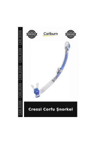 Özel Seri Cressi Corfu Şnorkel Kamp Eğlence Clear/sılver/pınk