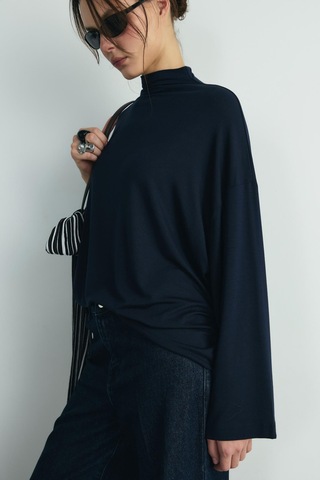 Suud Collection Lacivert Olivia Bluz