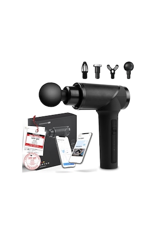 Orthomechanik 3.0 Orthogun Kılıfı Olmadan Uygulamalı Ve 4 Eklentili Masaj Tabancası Masaj Ve Rahatlama İçin 160w Motor Ve 5 Yoğunluk 360 Dakikaya Kadar Çalışma Süresi
