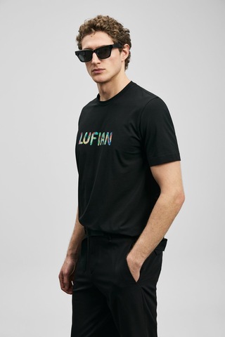 Lufian Surge Erkek T-shirt 111020317 Siyah