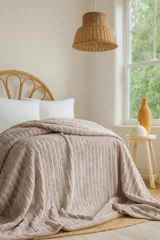 Gentle Tek Kişilik Battaniye Vizon 160 220 Vizon