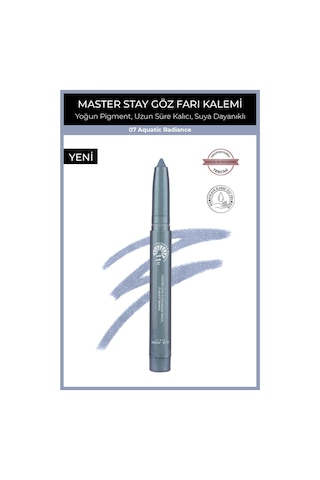 Alix Avien Suya Dayanıklı 11 Saat Kalıcı Yoğun Pigmentli Kremsi Göz Kalem Farı -master Stay 07 Aquatic Radience