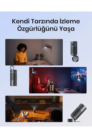 Anker Nebula Capsule Air D4112 Taşınabilir Projeksiyonlu Hoparlör Siyah