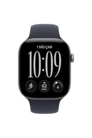 Apple Watch Series 12 GPS MJE74TU/A 42 MM Uzay Grisi Alüminyum Kasa Akıllı Saat S/M (Apple Türkiye Garantili)