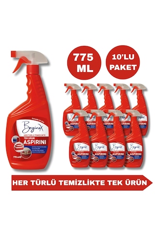 Aspirini 775 Ml 10'lu Paket Ekonomik Paket 10'lu Set