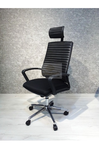Petek Başlıklı Yönetici Koltuğu Deri
