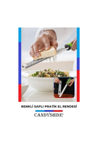 Renkli Saplı Pratik Limon Dilimleyici El Rendesi