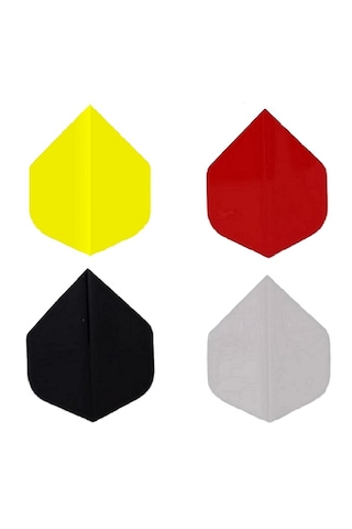 4 Set 12 Adet 4 Renk Dart Flight-flayt-kanat. 100 Mc