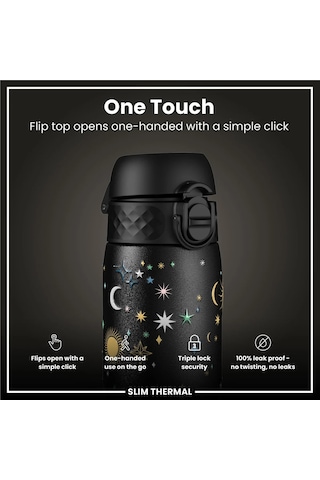 Ion8 - İnce Su Termosu - Gökyüzü - 500 Ml - Sızdırmaz Çok Renkli