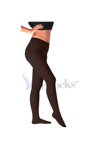 Orta Basınç Ccl 2 Külotlu Burnu Kapalı Siyah Varis Çorabı Çorap