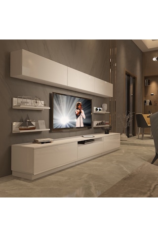 Decoraktiv Trendstyle 8ys Mdf Tv Ünitesi Tv Sehpası Beyaz