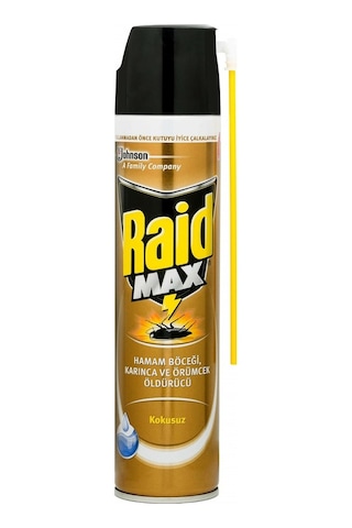 Raid Max Kokusuz Genel Haşere Öldürücü Sprey 300 ML Raid Max Kokusuz Genel Haşere Öldürücü Sprey 300 ML