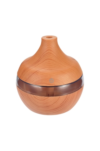 Geeksen Ahşap Desenli Usb Led Gece Lambalı 300ml Ultrasonik Buzul Makinası - Sessiz Havuz Nemlendirici Ve Aromaterapi Cihazı