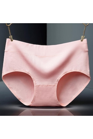 Amarant Orta Bel Kadın Saf Pamuk Nefes Alabilir Ve Moda Basit Düz Renk Üçgen Büyük Boy Saf Pamuk Kadın İç Çamaşırı Fuşya