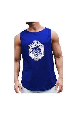 Bluu Outdooreagle Kolsuz Sporcu T-shirt Tank Top Spor Atlet