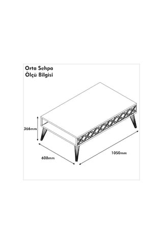 Variant City Orta Sehpa Ceviz-Beyaz