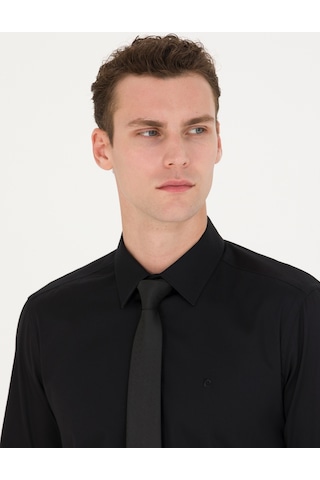 Pierre Cardin Erkek Siyah Basic Gömlek 50277147-vr046 Siyah