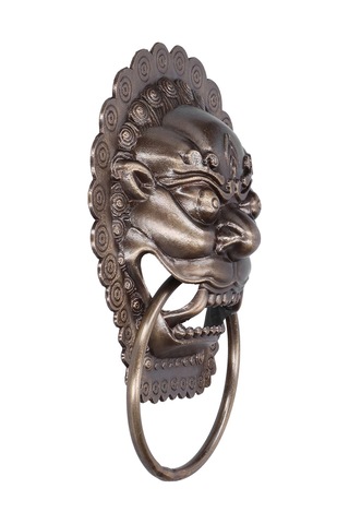 Çin Tarzı Hayvan Başlı Tokmağı Ahşap Kapı Halkası Yedek Parça Huiliang