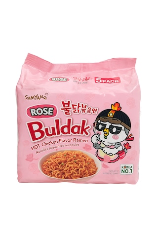 Samyang Buldak Rose Hot Chicken Flavor Ramen 5li Paket