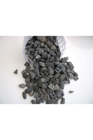 Bazalt Taşı 5 Kg 1,5-2,5 Cm Siyah Taş Siyah Dolomit Taşı Dere T