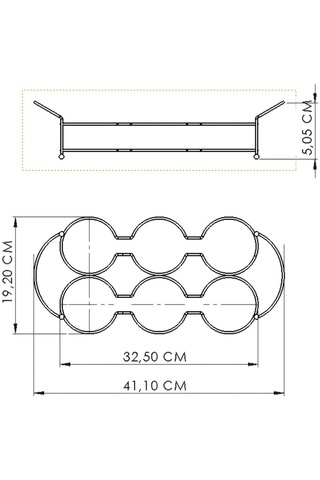 Edora Home Yeşil Altı Bölmeli Çerezlik İkram Seti Metal Paslanmaz
