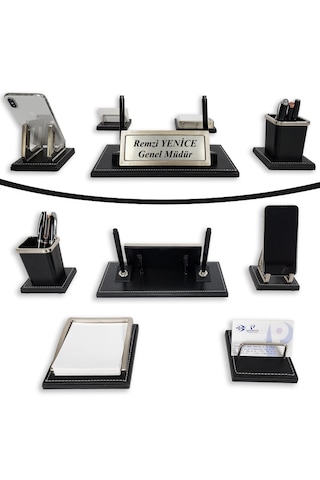 Prozenis Milas Krom Detaylı Lüks Masa İsimliği Masaüstü İsimlik