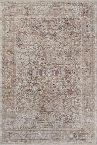 Buhara Y0739 Serisi Vintage Modern Eskitme Etnik Desenli Otantik Salon Halısı 0739 Bej