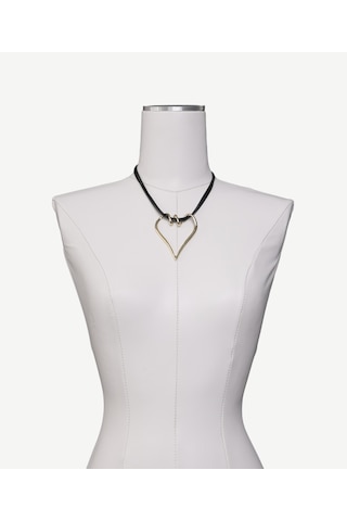 Yargıcı Metal Aksesuarlı İp Kolye 26ykbj8062x 001 Renkli