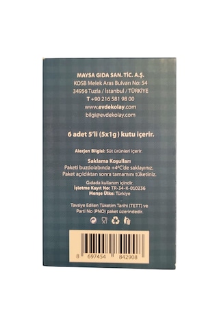 Evde Kefir Mayası 6'lı Paket 5 Adet 1 G