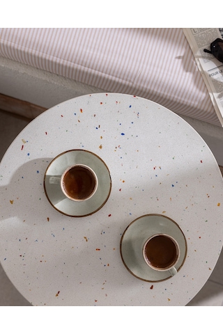 Madame Coco Pacis 2 Kişilik 4 Parça Kahve Fincan Seti - Yeşil - 90 Ml 8684427348741 Çok Renkli