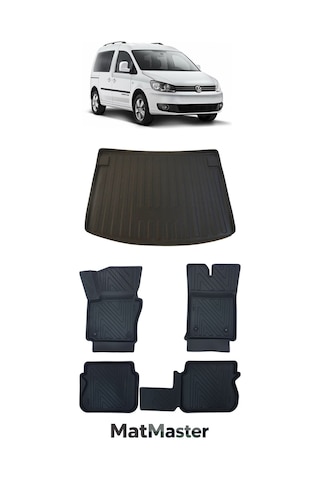 Volkswagen Caddy 2012 Model 5d Premium Ekstra Havuzlu Paspas Ve Bagaj Havuzu Set