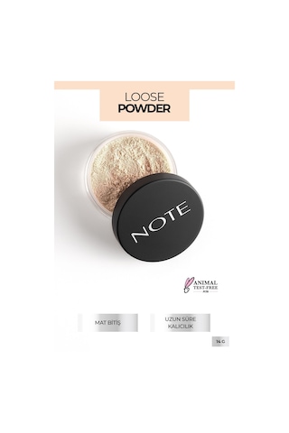 Note Cosmetique Loose Powder Makyaj Sabitleyici Matlaştırıcı Toz Pudra - 02 Light Beige