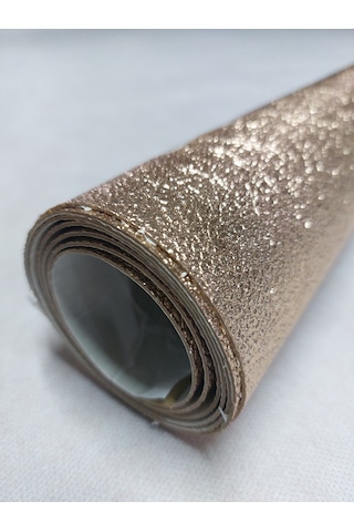 Lanse Suni Deri Yapışkanlı Altın Suni Deri 1 Adet 100 CM x 140 CM