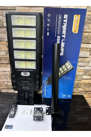 2000w Solar Led Sokak Lambası 67 Cm - 3.5 Kg Ağır Hizmet Tipi , Park Ve Otopark Aydınlatma Armatürü 1 Adet
