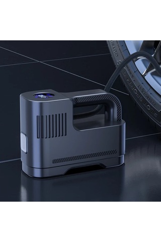 Boatshop1 Kablolu Taşınabilir Dijital Araba Lastik Şişirici Led Işıklı 12v Dc Araç Fişi Otomobil Motosiklet Bisiklet İçin