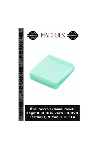Özel Seri Saklama Poşeti Kağıt Kılıf Disk Zarfı Cd-dvd Zarfları Çift Yönlü 100 Lü
