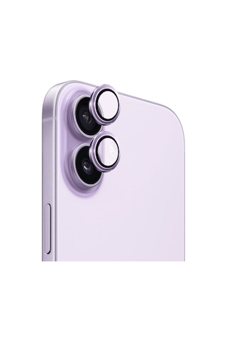 Safeus 9h+ Safir Temperli Kamera Lens Koruyucu, Apple Uyumlu iPhone 17 İle Lavanta