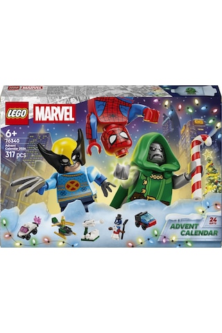 LEGO® ǀ Marvel 2026 Yılbaşı Takvimi 76340 - 6 Yaş ve Üzeri Çocuklar için Süper Kahraman İçeren Oyuncak Yapım Seti (317 Parça)