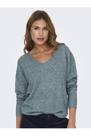 Vero Moda Only V Yaka Örme Kadın Kazak 15224360 Yeşil