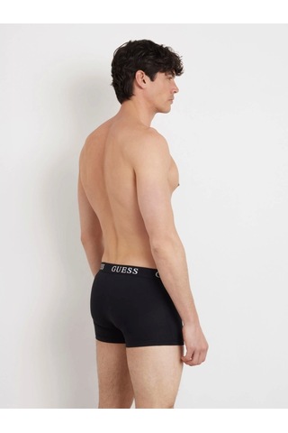 Guess Placed Logo Erkek Siyah 3'lü Boxer Paketi U4rg04k6yw0-jblk Siyah