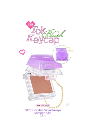 Ciltte Kremden Pudra Dokuya Dönüşen Allık Perıpera Tok Blush Keycap 20 Zinky Beige