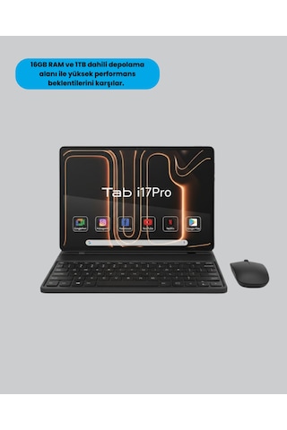 Android 15 Tablet Klavyeli Mouse Lu Profesyonel Set