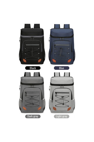 Moveevo Outdoor Piknik Çanta Isı Yalıtımlı Alüminyum Folyo Içli Su Geçirmez Mutfak Bölmeli Çok Fonksiyonlu Sırt Çantası Mavi Mavi