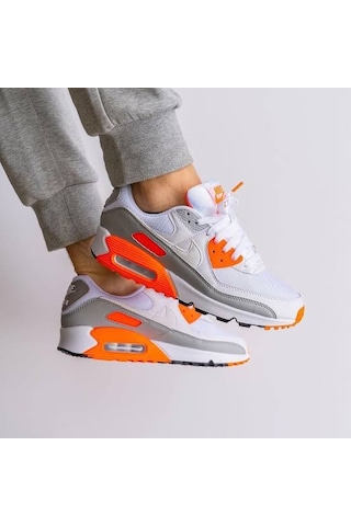 Nike Air Max 90 "hyper Orange" Günlük Spor Ayakkabı Beyaz