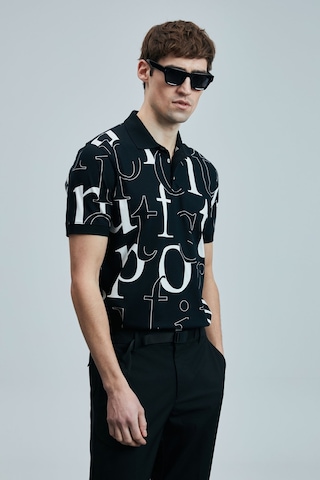Lufian 111040219 Dıamond Smart Erkek Polo Tişört Erkek T-shirt SIYAH