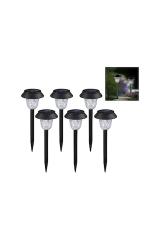 Cbtx Cıs-57454 6 Adet / Takım Ip65 Su Geçirmez Bahçe Hissesi Işık Veranda Yard Çim İçin Güneş Enerjili Led Lamba - Beyaz Işık Diğer